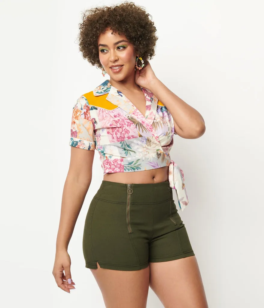 botanical beauty wrap top